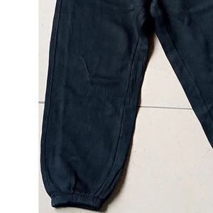 Vente en gros de pantalons de survêtement baggy unisexe en coton vierge élastique épais et épais pantalons de jogging empilés pour hommes - Product Image 5
