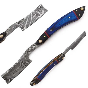 Damas acier barbier rasoir rasoir droit hommes jetable visage rasage outil lame fixe cuir affûtage Strop étui inclus - Product Image 5