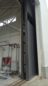 <span class=keywords><strong>Porte</strong></span> de <span class=keywords><strong>hangar</strong></span> coulissante latérale automatique/à télécommande Sunforest, <span class=keywords><strong>porte</strong></span> <span class=keywords><strong>sectionnelle</strong></span> coulissante industrielle robuste - Product Image 3