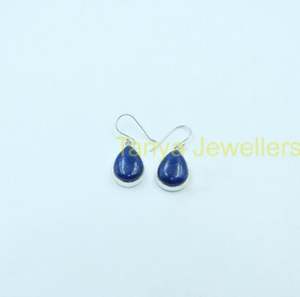 Pendientes de Piedra Preciosa de Lapislázuli Azul, Pendientes de Plata de Ley 925, Pendientes Colgantes, Joyería de Lapislázuli, Regalo para Mujer - Product Image 5
