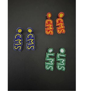 Boucles d'oreilles pendantes légères faites à la main en perles de rocaille pour femmes, bijoux bohèmes chics uniques en perles - Product Image 4