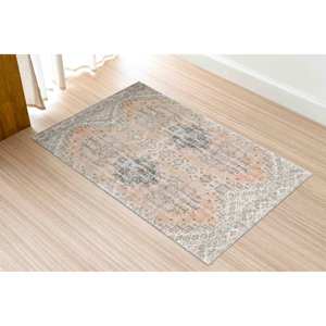 Alfombra Elegante con Estampado de Medallones, Alfombra de Entrada, Alfombra Antideslizante, con Pelo Suave - Product Image 5