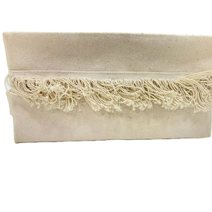 Mumbai-Made personnalisable femmes été mode Portable Vintage velours embrayages coton toile pochettes fermeture à glissière Lady Style - Product Image 1