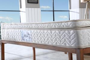 Cream Color Spring Mattress with Baklawa Quilted Design Extra <b>Padding</b> High Comfort - Product Image 1