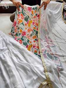 Anarkali Kurti Palazzo dupatta สั้นดีไซน์ทันสมัยสำหรับผู้หญิงมีจำหน่ายในราคาจากอินเดีย - Product Image 4