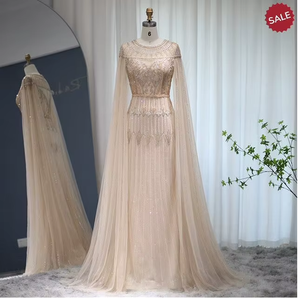 Robe de soirée droite en satin doré Dreamy Vow, manches régulières, taille plus, robe de soirée formelle élégante, tenue de soirée pour femmes de Dubaï, motif - Product Image 4