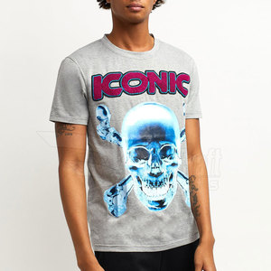 Camisetas de algodón/fibra de bambú hechas a medida para hombres Bordado único e impresión digital de color sólido Servicio OEM disponible para la venta - Product Image 4