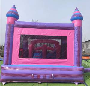 บ้านลมเป่าลมเชิงพาณิชย์พร้อมสไลเดอร์น้ำ ทำจาก PVC สีตามสั่ง โลโก้ตามสั่ง ติดตั้งง่าย เหมาะสำหรับงานปาร์ตี้ริมสระ - Product Image 3
