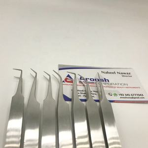 Wholesale High Quality Customized Logo Stainless Steel Eyelash Extension <b>Tweezers</b> Sustainable Pointed Lash Extension <b>Tweezers</b> - Product Image 5