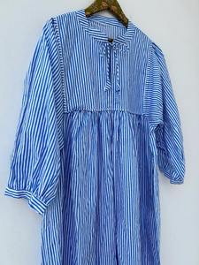 Vestido estampado bloque a mano Vestido de algodón de verano Estampado floral Hecho a mano en India Bloque estampado Maxi - Product Image 2