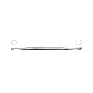 Curette Ronde 21 cm Double Extrémité Ovale - Product Image 3