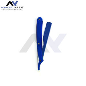 Rasoir à lame droite professionnel pour salon de coiffure, rasage humide, Navaja, lames remplaçables, lisses, traditionnelles, pour le soin masculin - Product Image 2