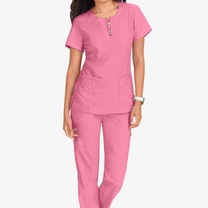 Uniformes médicaux de qualité supérieure pour femmes, chemises de travail à col rond, uniformes médicaux en gros, chemises d'uniforme d'hôpital pour hommes. - Product Image 5