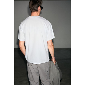 GRIMELANGE MORGES เสื้อยืดคอกลมผ้าฝ้ายออร์แกนิก 100% สำหรับผู้ชาย พิมพ์ลายซิลิโคน ทรงปกติ - Product Image 5