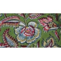 Nappe en coton 100% imprimée à la main en Inde, motif floral, 60 x 90 pouces, motif rayé, non tissé, pour la maison et l'hôtel