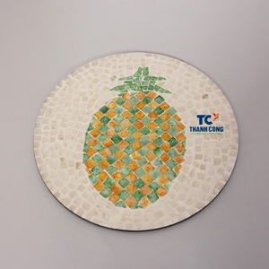 Mantel de mesa decorativo hecho a mano con incrustaciones de fregona de lujo para hoteles boutique, restaurantes y eventos de bodas - Product Image 2