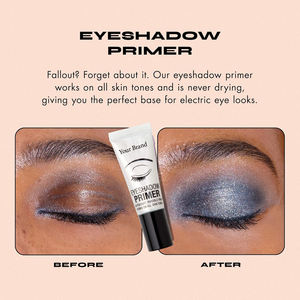 Prebase de Maquillaje para Ojos con Brillo, Color Crema Oscuro, Resistente al Agua, Altamente Pigmentada, Colores Personalizables, Marca Privada de Belleza - Product Image 3