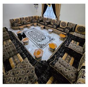 Sofá estilo Majlis árabe, diseño clásico, elegante conjunto para sala de estar, asientos de esquina de lujo, diseño que ahorra espacio - Product Image 1