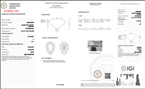 1.86 ct Poire Cut Lab-Grown Diamond IGI Certified D Color VS1 Clarity Lab-Stone - Product Image 5