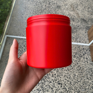 ขวดพลาสติก HDPE 475มล. เคลือบด้านนุ่มสัมผัสกว้างปากครีมร่างกายเนยบรรจุภัณฑ์โปรตีนผง - Product Image 5