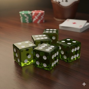 ชุดลูกเต๋าเรซิ่นใสพรีเมียม ดีไซน์อาร์ตเดโค ทำมือ เป็นมิตรกับสิ่งแวดล้อม ทนทาน เหมาะสำหรับตกแต่งบ้าน ร้านอาหาร โรงแรม - Product Image 6