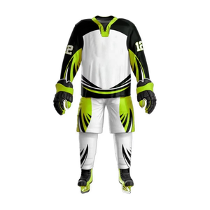 Prix de gros uniforme de hockey sur glace personnalisé avec logo vêtements de sports d'équipe uniforme de hockey sur glace de sublimation OEM de haute qualité - Product Image 3