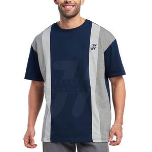 Camiseta de Manga Corta para Hombre, Corte Regular, Algodón Transpirable de Alta Calidad, Diseño de Hombros Caídos, Precio al por Mayor para Colores Sólidos - Product Image 1