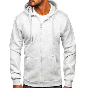 Sweats à capuche en éponge française épaisse et épaisse de haute qualité Sweat à capuche en coton brodé personnalisé Sweat à capuche zippé - Product Image 1