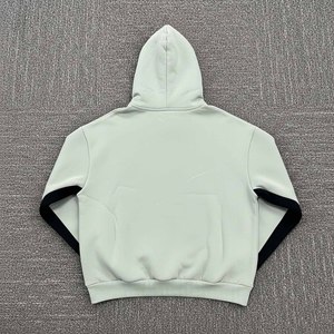 2025 hombres Color sólido básico ropa deportiva al aire libre impermeable transpirable poliéster/algodón polar sudaderas con capucha de peso pesado logotipo personalizado - Product Image 5