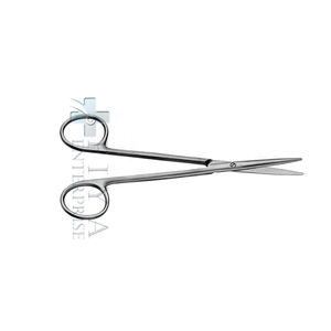 Metzenbaum-Tijeras quirúrgicas manuales de acero, rectas y curvas para corte de tejido delicado, base de instrumento estrecho romo - Product Image 5