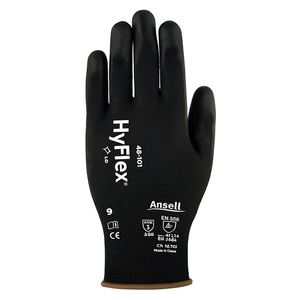 Guantes Domésticos Negros ANSELL HyFlex 48-101 Talla 8, EN 388 PPE Categoría II, Paquete de 12 - Product Image 3