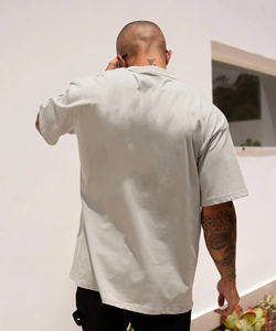 Nouvel arrivage Maillot lourd de haute qualité Logo imprimé personnalisé Épaule surdimensionnée 100% coton T-shirt coupe ample grande taille pour - Product Image 5