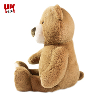 Ours en peluche assis Yuankang en coton super doux, 31cm-50cm, lavé au Vietnam, K200453, jouet en peluche de Noël OPP