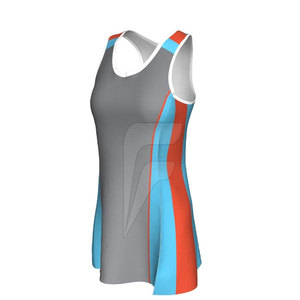 Maillot de netball personnalisable de haute qualité en stock avec design unique, 100 % polyester, respirant et à séchage rapide - Product Image 2