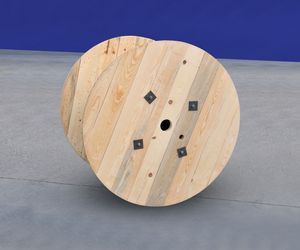 Bobine de câble en bois massif, bobine de câble, tambour en bois/contreplaqué, conception personnalisée, bobine de câble, fournisseur doré, tambour de câble - Product Image 4