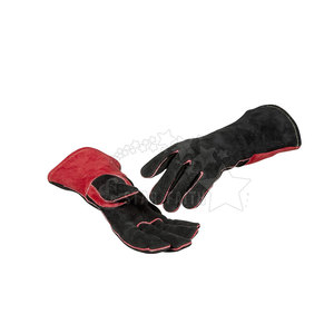 Venta al por mayor de guantes de cuero resistentes para soldar Agarre mejorado Resistencia al fuego Guantes de trabajo de seguridad duraderos resistentes al desgaste - Product Image 1