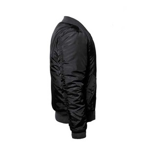 Veste bomber pour homme sur mesure, design personnalisé, couleur personnalisée, col montant, logo sur le devant, manches longues - Product Image 2