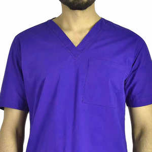 ชุดยูนิฟอร์มพยาบาลแบบสครับ สำหรับบุคลากรทางการแพทย์ แบบ unisex เหมาะสำหรับใส่ทำงานในโรงพยาบาล สวมใส่สบาย ระบายอากาศได้ดี เสื้อแขนสั้นและกางเกงสำหรับบุคลากรด้านการดูแลสุขภาพ - Product Image 5