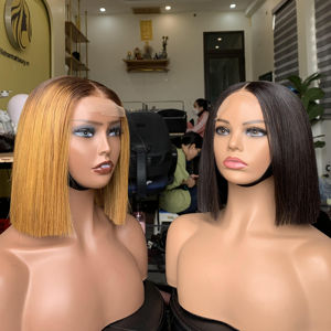 Peluca recta de 8 a 32 pulgadas, hecha de cabello humano 100% Real vietnamita, precio al por mayor - Product Image 1