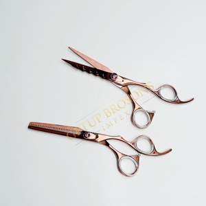 Professional Right-Handed 440C Stainless Steel <b>Barber</b> Hair Cutting Scissors Kits Blunt Tip Salon Use Hairdressing Scissors <b>Set</b> - Product Image 3