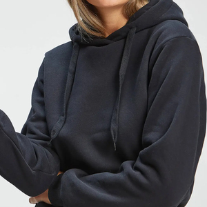 Top Tendance 2025 Logo personnalisé Sweat à capuche décontracté à manches longues pour femmes Pull en polaire vierge avec sweat uni - Product Image 3