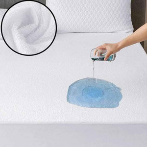 Protège-matelas en tissu éponge doux et imperméable, drap-housse absorbant, tapis de lit tricoté, écologique, luxe, 300 fils, literie domestique - Product Image 1