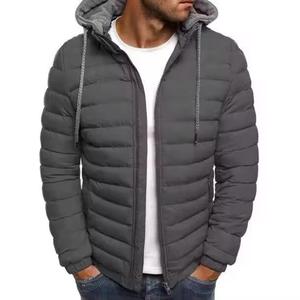 Chaqueta impermeable acolchada para hombre, chaqueta acolchada con cremallera de burbujas de diseñador de invierno, chaqueta acolchada con capucha desmontable - Product Image 5