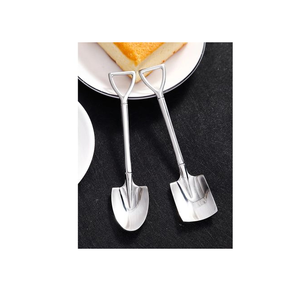 Stainless Steel <b>Shovel</b> Spoon Scoop Flatware Reusable <b>Shovel</b> Spoons Stainless Steel Dessert Spoon Best Price - Product Image 5