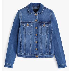 Vestes en jean personnalisées avec broderie partout Veste en jean pour femmes Vestes en jean pour femmes avec broderie florale - Product Image 1