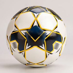 Ballon de football hybride de taille standard original pour adultes en PU texturé, vente en gros d'usine, pour l'entraînement sportif et les matchs officiels - Product Image 1