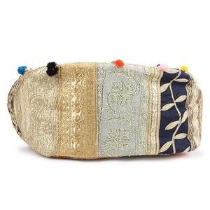 Mode féminine Banjara sac énorme Patchwork et brodé multicolore fermeture à glissière toile sacs en toile pour femmes - Product Image 3