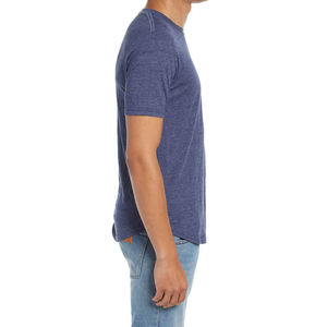 Camiseta Personalizada para Hombre, Cuello Redondo, Dobladillo Curvo, Transpirable, de Alta Calidad, 50% Poliéster, 38% Algodón, 12% Rayón, Suave, Mezcla Triple de Lona - Product Image 2