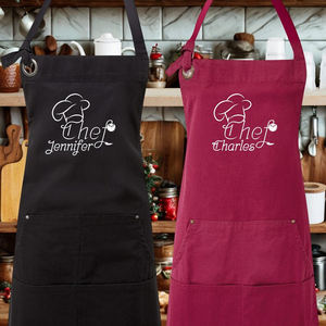 Tablier de chef en lin de coton doux d'approvisionnement en vrac bavoir sans manches réglable pour la cuisine et l'hospitalité - Product Image 1