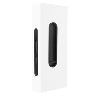Poignée de porte coulissante ovale en alliage de zinc noir mat, avec loquet encastré pour chambre à coucher et salle de bain
